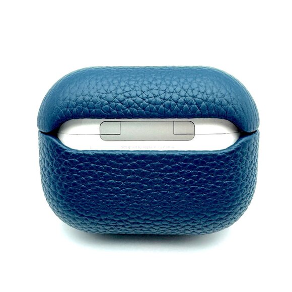 NWT PEACOCK BLUE Pebble Leather Case for Apple Airpods Pro 2 - Picture 3 of 7